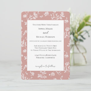 Convites Rosas Flores Rosa Brancas Casamento