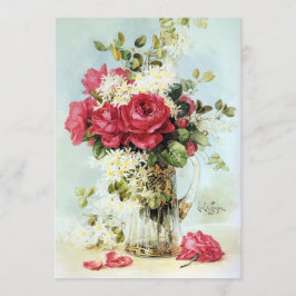 Convites Rosas frescos do chá de panela do jardim