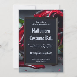Convites Rosas Góticos Halloween