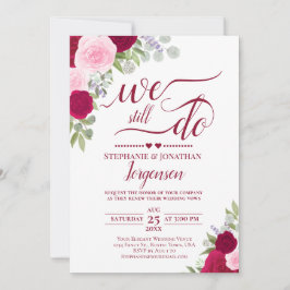 Convites Rosas Magenta Rosa Elegantes Que Ainda Fazemos Vow