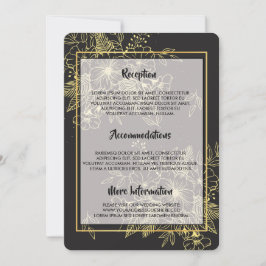 Convites Rosas ouros