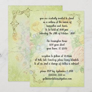 Convites Rosas Pastel Vintage Casamento Vitoriano
