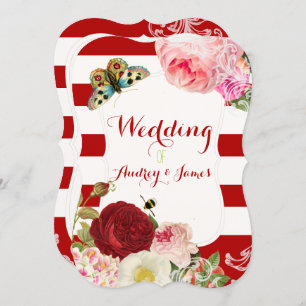 Convites rosas/peônias/primogênita da PixDezines