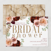 Rosas Rosa Burgundy Dourado Branco Chá de Noiva