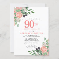 Rosas rosa e 90 branco florido