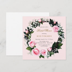 Convites Rosas Rosa e Bebê Respiram