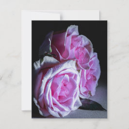 Convites Rosas rosa e verde