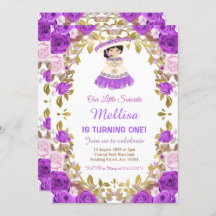 Rosas Roxos Garota Floral Mexicana Fiesta Aniversá