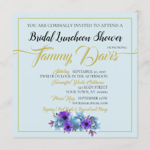 Convites Rosas Rustic Cottage Chá de panela Wedding Suite