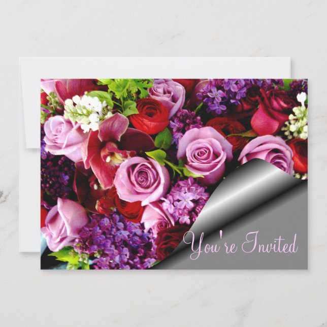 Convites Rosas são para sempre_ (Frente)