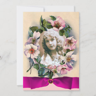 CONVITES ROSAS SELVAGENS E FITA ROSA DOCE MODELO DE FOTO 16