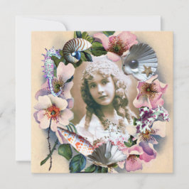 Convites Rosas SELVAGENS E FOLHAS MARÍTIMAS DOCE 16 MODELO