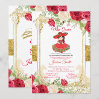 Rosas Vermelhas & Ouro Senhorita Quinceañera Mexic