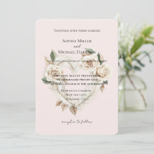 Convites Rosas Vermelhas Românticas Penas Floral Coração Ca