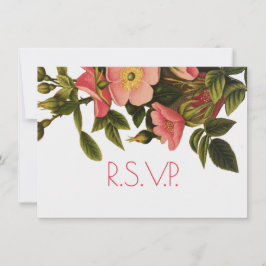 Convites Rosas Vintage Lindas Botânica Rosa