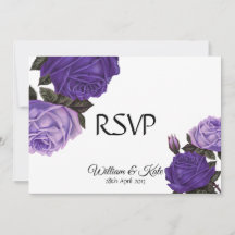 Rosas violeta ultra rosas de dupla face RSVP casam