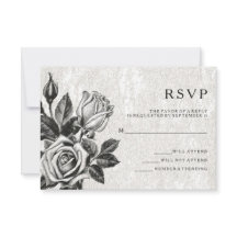 Rosas Vitorianas Marginais RSVP Preto e Branco