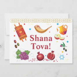 Convites Rosh Hashanah Judeu Ano Novo Shana Tova