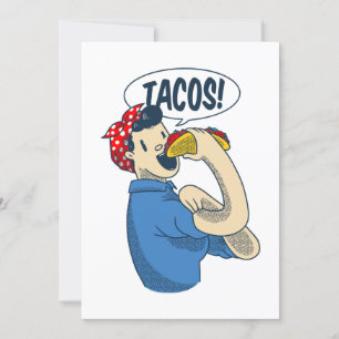 Convites rosie, o taco cinco de mayo