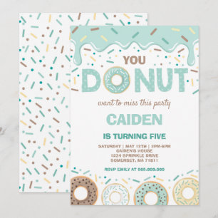 Convites Rosquinha Aniversário Convide Você Rosquinha Que