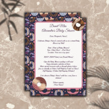 Rosquinha Baby Girl Purple Chá por e-mail