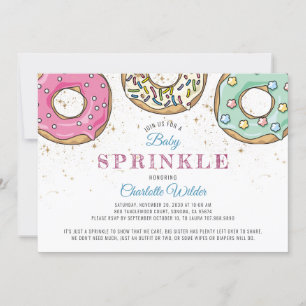Convites Rosquinha Baby Sprinkle   Sexo neutro