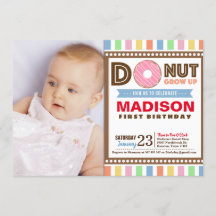 Rosquinha crescer Foto da primeira Festa de aniver