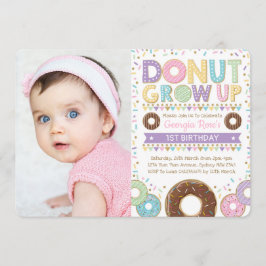 Convites Rosquinha De Noz Cresce Convidando Sprinkles De An