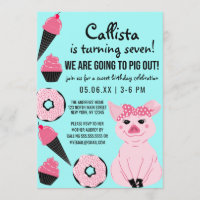 Rosquinha de Sorvete rosa-claro, Cupcake de porco,