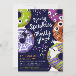 Convites Rosquinha Decorando Festa de Halloween