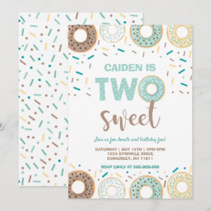 Convites Rosquinha Dois Bons Aniversários Convidam Rosquinh