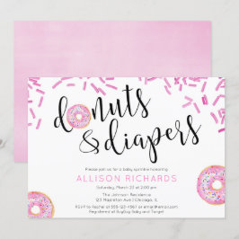 Convites Rosquinha e fralda bebê borrifado