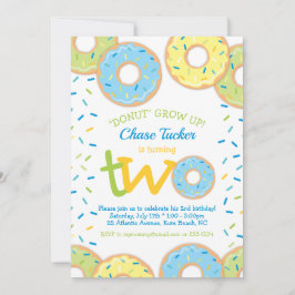 Convites Rosquinha Invitation Boy sprinkles