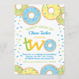 Convites Rosquinha Invitation Boy sprinkles