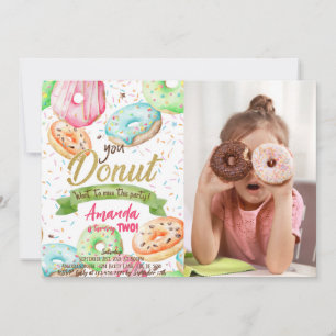 Convites Rosquinha Quer Perder A Foto De Aniversário De Dou