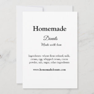 Convites Rosquinhas caseiras feitas com amor adicionar text