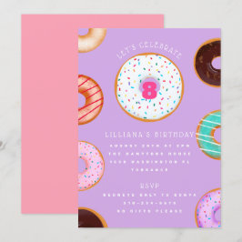 Convites Rosquinhas de variedade Aniversário de criança rox