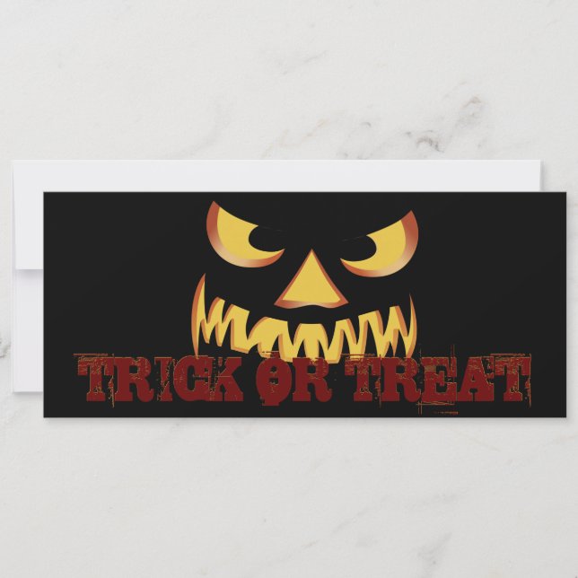 Convites Rosto de Abóbora 2 (Frente)