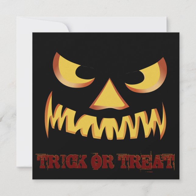 Convites Rosto de Abóbora 2 (Frente)