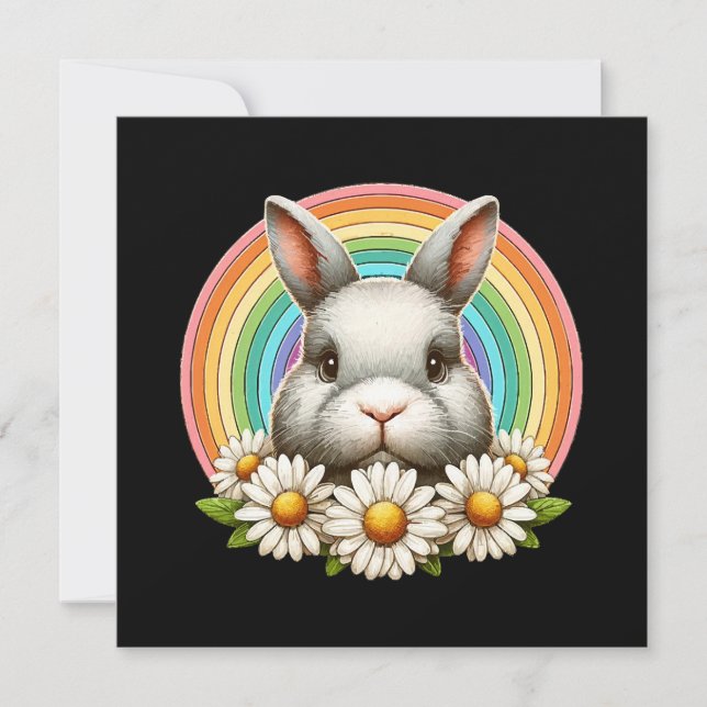 Convites Rosto de Bunny (Frente)