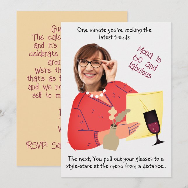 Convites Rosto Engraçado - 60 Fotos Espantosas E Fabulosas  (Frente/Verso)