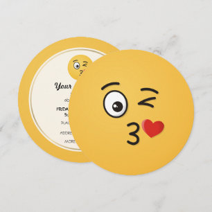 Convites Rosto Jogando Beijo