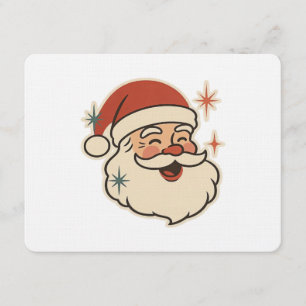 Convites Rosto Retro do Papai Noel – Natal Vintage