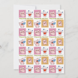 Convites rostos de aspas