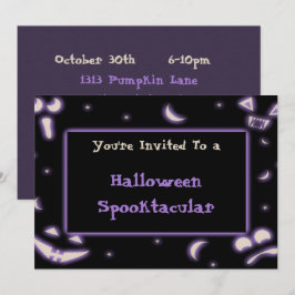 Convites Rostos de Halloween