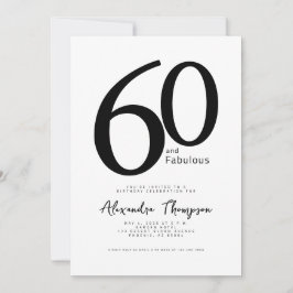 Convites Roteiro 60 e Fabuloso Aniversário de 60 anos
