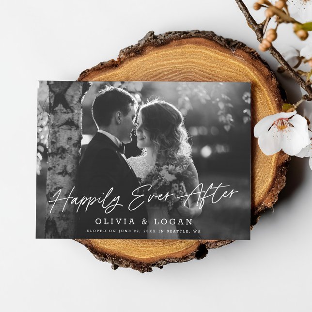 Convites Roteiro de Felizes para Sempre Foto de Casamento F (Criador carregado)