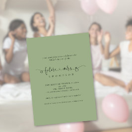 Convites Roteiro Futuro da Sra. Bridal Sage Chá de panela