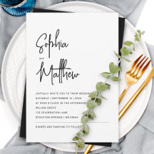 Roteiro Minimalista Moderno | Casamento