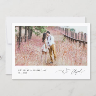 Convites Roteiro Romântico Negro, Elopemento de Casamento